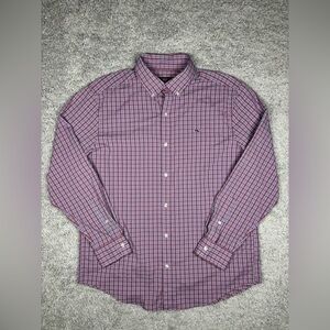 Vineyard Vines Shirt Mens Large Button up Plaid Whale Shirt Classic Office Work